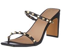 The Drop Avery - Sandali Con Tacco Alto A Due Cinturini da Donna, Black Studded, 42 EU
