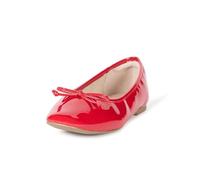 The Drop Ballerine Pepper da Donna con Fiocco, Rosso Verniciato, 40