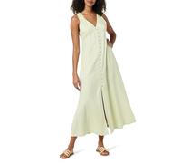 The Drop Blanca Linen Button Front V-Neck Maxi Dress Maxi Abito Donna