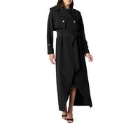 The Drop Convertible Maxi Trench Coat, Limo Elasticizzato, XL