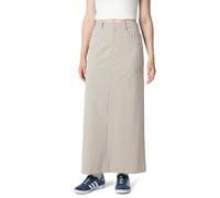 The Drop Denis Woven Long Column Skirt Gonna, Crema Erica, M