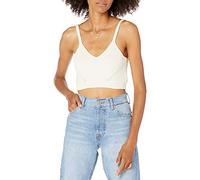 The Drop Divya Bralette in Maglia Pointelle da Donna, Whisper Bianco, 4XL Plus