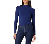 The Drop Ebony Mock Neck Long Sleeve Top Camicie, Blu Marino, XXL Plus