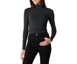 The Drop Ebony Mock Neck Long Sleeve Top Camicie Donna (Pacco da 1)