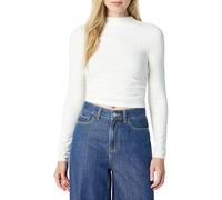 The Drop Ebony Mock Neck Long Sleeve Top Camicie, Latte di Cocco, XXL Plus