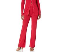 The Drop Ellison Pantalone a Costine con Gamba Larga da Donna, Rosso Fiamma, 3XL Plus