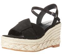 The Drop Espadrillas da Donna, Jeremy, con Zeppa, Nero, 41 EU