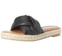 The Drop Espadrillas da Donna, Matilda, con Fascia Intrecciata, Nero, 38.5 EU