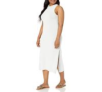 The Drop Gabriela Maxi Abito a Collo Alto con Taglio ad e Spacco Laterale da Donna, Small, Whisper Bianco