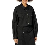 The Drop Giacca da Donna, Stile Camicia Cargo Corta, Nero, by @karenbritchick, XS