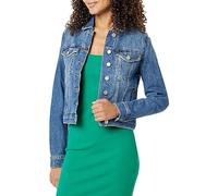 The Drop, giacca di jeans corta da donna Jai, indaco medio, XXS