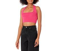 The Drop Greta Maglione Con Collo Squadrato All’americana In Stile Bralette da Donna, Rosa Shocking, S
