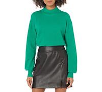 The Drop Jaclyn Maglione a Collo Alto Nero con Schiena Scoperta da Donna, Giada, 5XL Plus