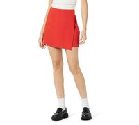 The Drop Kamila A-Line Mini Skort Gonna, Rosso Lava, XXS