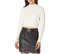 The Drop Maglione Corto a Trecce Waylon, Bianco Whisper, XXL