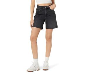 The Drop Mari Long Relaxed Denim Short Pantaloncini, Nero Sbiadito, 70 Plus