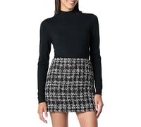 The Drop Maura Long Sleeve Mock Neck Sweater Maglione, Nero, M