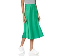 The Drop Maya, Gonna Sottoveste, Effetto Seta Donna, Verde smeraldo, 2X