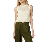 The Drop Mora Sleeveless Crochet Top Camicia, Whisper Bianco, XL