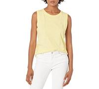 The Drop Nicole Canotta sportiva, a girocollo da Donna, Giallo pastello, L