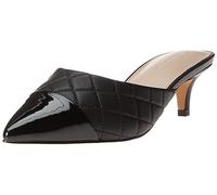 The Drop Paulina Pointed Toe Two-tone Mule da Donna, Trapuntato Nero, 38.5