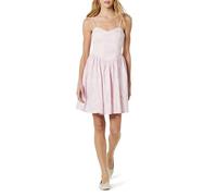 The Drop Perla Shaped Waist Mini Dress Vestiti, Stampa Floreale Rosa Tenue, S
