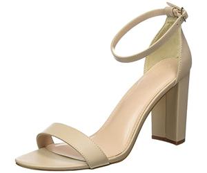 The Drop Rebecca Strappy - Sandali con tacco alto da Donna, Beige, 39 EU
