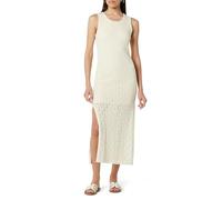 The Drop Ritu - Maxi Abito da Donna all'Uncinetto, Bianco Sussurro, S