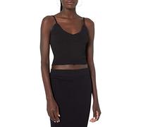 The Drop Roni Canotta Corta in Maglia con Scollo a V da Donna, Nero, 4XL Plus