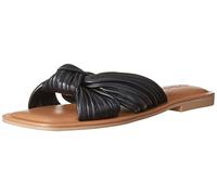 The Drop, sandali bassi da donna Ida, con nodo, neri, 40 EU