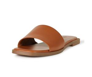 The Drop Sandali da Donna Oslo con Fascia Singola, Mocha, 43 EU