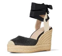 The Drop Sandali da Donna Zuki Espadrillas con Zeppa, Nero, 37.5 EU