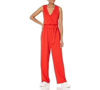 The Drop Tuta Avvolgente Senza Maniche (Disponibile in Taglie Forti) Donna, Rosso Fiamma, XXL Plus