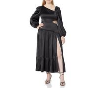 The Drop Women's Abito nero asimmetrico con apertura, by @itsjuliettefoxx, S