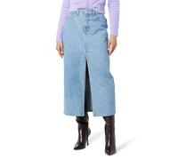The Drop Women's Gonna a Colonna di Jeans Dixon, Indaco medio, M
