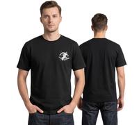 The Dudes T-Shirt Uomo Elephant Classic, Nero, L, Cotone 100%