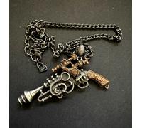 The Duellist Cantosonic Wave Gun Pendant Steampunk in Peltro Alchemy Gothic