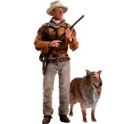 THE DUKE John Wayne & Dog Sam Deluxe Action Figure Scale 1/6 Infinite Statue