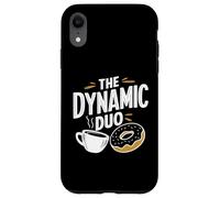 The Dynamic Duo Ciambelle Caffè Divertente Ciambella Caffè Custodia per iPhone XR