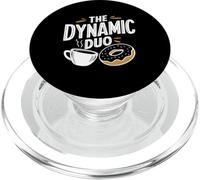The Dynamic Duo Ciambelle Caffè Divertente Ciambella Caffè PopSockets PopGrip per MagSafe