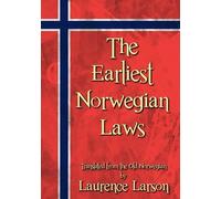 The Earliest Norwegian Laws (Tascabile)