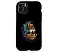 The Early Bird Gets The Good Coffee Lover Design Custodia per iPhone 11 Pro