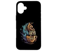 The Early Bird Gets The Good Coffee Lover Design Custodia per iPhone 16 Plus