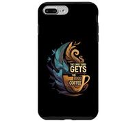 The Early Bird Gets The Good Coffee Lover Design Custodia per iPhone 7 Plus/8 Plus