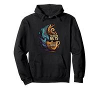 The Early Bird Gets The Good Coffee Lover Design Felpa con Cappuccio