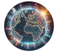 The Earth 1000 Pezzi Puzzle Giochi Di Puzzle Planet Puzzle Circolare Giochi Intellettuali Per Adulti E Bambini Puzzle Creativo Giocattolo Antistress Giochi Regali Unici 1000pcs (67.5x67.5cm)