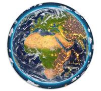 The Earth 1000 Pezzi Puzzle Giochi Di Puzzle Planet Puzzle Circolare Giochi Intellettuali Per Adulti E Bambini Puzzle Arte Bambini Decompressione E Regalo 1000pcs (67.5x67.5cm)