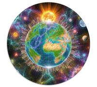 The Earth 1000 Pezzi Puzzle Giochi Di Puzzle Planet Puzzle Circolare Puzzle Classico Puzzle Arte Giochi Regali Unici 1000pcs (67.5x67.5cm)
