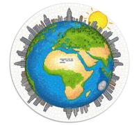 The Earth 1000 Pezzi Puzzle Giochi Di Puzzle Planet Puzzle Circolare Puzzle Classico Puzzle Arte Regalo Famiglia 1000pcs (67.5x67.5cm)