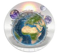 The Earth 1000 Pezzi Puzzle Giochi Di Puzzle Planet Puzzle Circolare Puzzle Classico Puzzle Creativo Giocattolo Antistress Giochi Regali Unici 1000pcs (67.5x67.5cm)